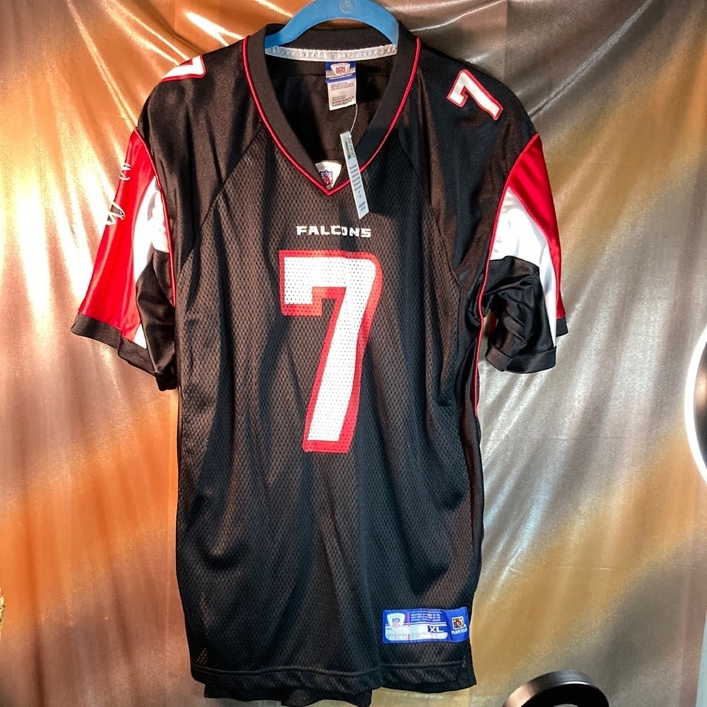 Reebok falcons 7 NFL‎ black jersey. 40” chest 209